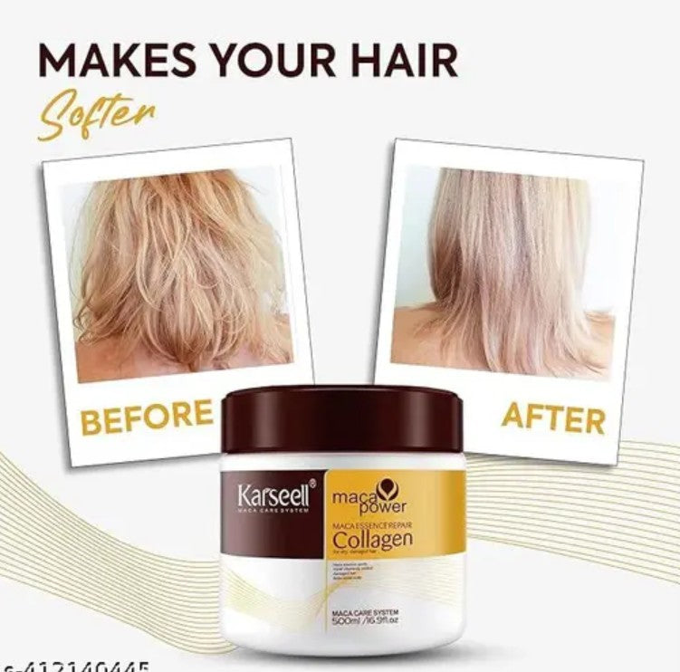 Collagen Expert Absolut Repair Mask |Dry Hair Mask Provides Deep Conditioning & Strength | With Gold Quinoa & Wheat Protein (Pack of 1)